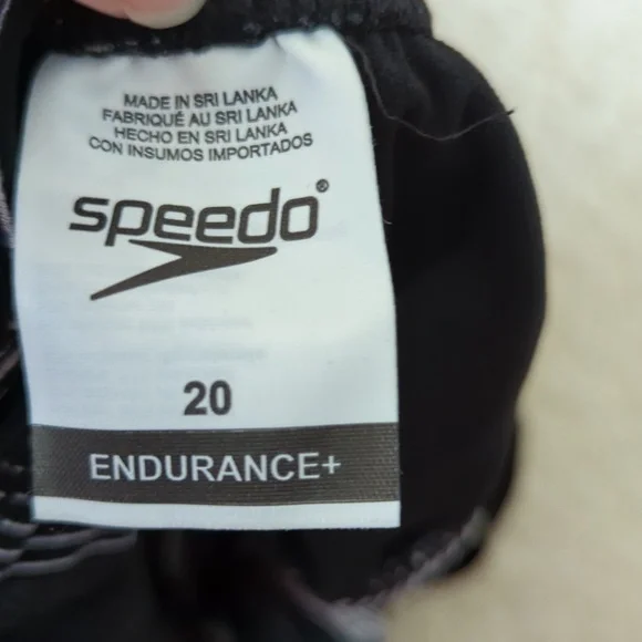 New Speedo Endurance+, Black/White, Size 20 - Picture 7 of 7